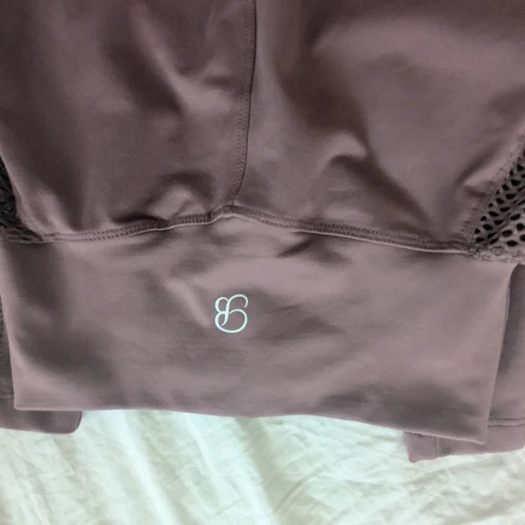 Bombshell Sportswear Mauve Mohawk  Leggings, Size Medium Euc - Picture 5 of 9